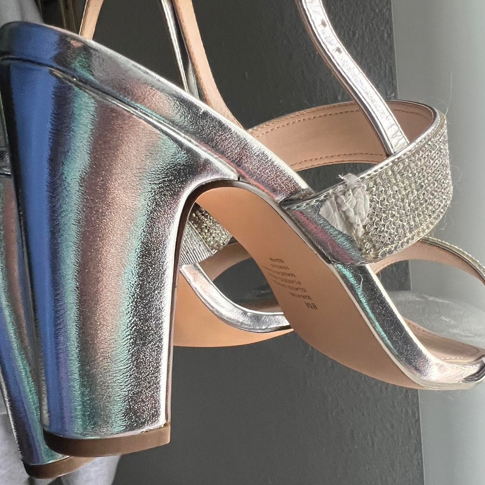 Silver Rhinestone Heels - Picture 4 of 6